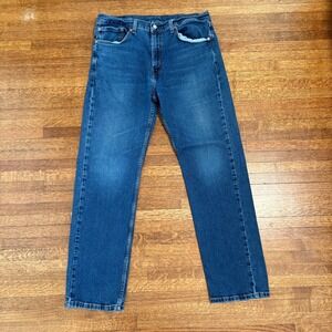 Levi's 505‎ Regular Fit Jeans Mens W38 L32 Blue Denim Cotton Blend